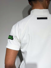 이미지를 갤러리 뷰어에 로드 , 半袖モックネック カットソー シェルタリングドライ NEON GREEN LOGO/WHITE