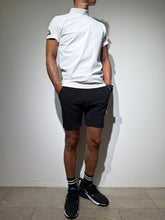 画像をギャラリービューアに読み込む, CODURA(R) NYLON 4WAY STRETCH ハーフパンツ FRONT BACK ZIP LOGO/MATTE BLACK