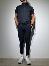 画像をギャラリービューアに読み込む, ハーフジップ カノコ半袖モックネック 3D LOGO/DARK NAVY