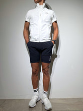 画像をギャラリービューアに読み込む, CODURA(R) NYLON 4WAY STRETCH ハーフパンツ FRONT BACK ZIP LOGO/DARK NAVY