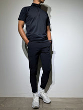 画像をギャラリービューアに読み込む, ハーフジップ カノコ半袖モックネック 3D LOGO/DARK NAVY