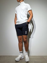 画像をギャラリービューアに読み込む, ハーフジップ 半袖モックネック カットソー ZIP LOGO/WHITE