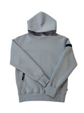 画像をギャラリービューアに読み込む, ライト ダブルニットフーディー SIDE 3D SHADOW LOGO/GRAY (UNISEX)