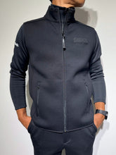 画像をギャラリービューアに読み込む, NEW STD裏起毛ハーフジップ ストレッチハイネック ロングスリーブTシャツ/BLACK (UNISEX)