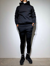 画像をギャラリービューアに読み込む, ライト ダブルニットフーディー FRONT 3D SHADOW LOGO/BLACK (UNISEX)