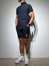 画像をギャラリービューアに読み込む, CODURA(R) NYLON 4WAY STRETCH ハーフパンツ FRONT BACK ZIP LOGO/DARK NAVY