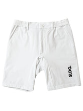 이미지를 갤러리 뷰어에 로드 , CODURA(R) NYLON 4WAY STRETCH ハーフパンツ FRONT BACK ZIP LOGO/WHITE