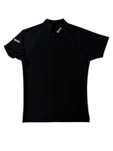 이미지를 갤러리 뷰어에 로드 , 半袖モックネック カットソー シェルタリングドライ NEW STD LOGO/BLACK