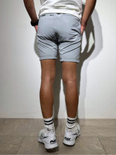 画像をギャラリービューアに読み込む, CODURA(R) NYLON 4WAY STRETCH ハーフパンツ FRONT BACK ZIP LOGO/ICE GRAY