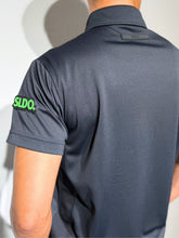 画像をギャラリービューアに読み込む, サイドメッシュ切替ポロシャツ NEON GREEN LOGO/BLACK