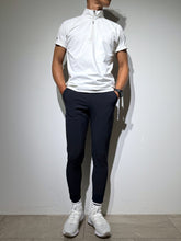 画像をギャラリービューアに読み込む, ハーフジップ 半袖モックネック カットソー ZIP LOGO/WHITE