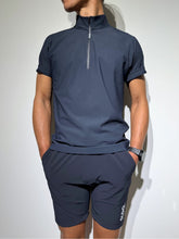 画像をギャラリービューアに読み込む, CODURA(R) NYLON 4WAY STRETCH ハーフパンツ FRONT BACK ZIP LOGO/DARK NAVY