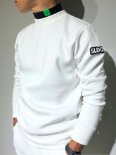 이미지를 갤러리 뷰어에 로드 , SLDO. × AddElm 裏起毛ストレッチハイネックロングスリーブTシャツ / NEON GREEN LOGO (UNISEX)