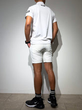 이미지를 갤러리 뷰어에 로드 , CODURA(R) NYLON 4WAY STRETCH ハーフパンツ FRONT BACK ZIP LOGO/WHITE