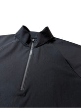 画像をギャラリービューアに読み込む, ハーフジップ 半袖モックネック カットソー ZIP LOGO/BLACK