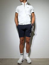 画像をギャラリービューアに読み込む, CODURA(R) NYLON 4WAY STRETCH ハーフパンツ FRONT BACK ZIP LOGO/DARK NAVY