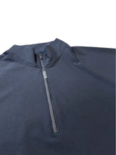 画像をギャラリービューアに読み込む, ハーフジップ 半袖モックネック カットソー ZIP LOGO/DARK NAVY