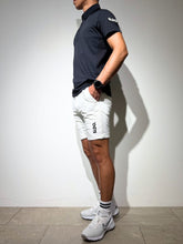 이미지를 갤러리 뷰어에 로드 , CODURA(R) NYLON 4WAY STRETCH ハーフパンツ FRONT BACK ZIP LOGO/WHITE