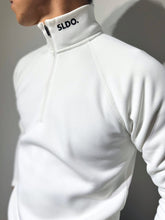 画像をギャラリービューアに読み込む, NEW STD裏起毛ハーフジップ ストレッチハイネック ロングスリーブTシャツ/WHITE (UNISEX)