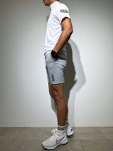 画像をギャラリービューアに読み込む, CODURA(R) NYLON 4WAY STRETCH ハーフパンツ FRONT BACK ZIP LOGO/ICE GRAY