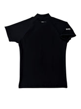 이미지를 갤러리 뷰어에 로드 , 半袖モックネック カットソー シェルタリングドライ NEW STD LOGO/BLACK