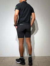 이미지를 갤러리 뷰어에 로드 , CODURA(R) NYLON 4WAY STRETCH ハーフパンツ FRONT BACK ZIP LOGO/MATTE BLACK