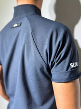 画像をギャラリービューアに読み込む, ハーフジップ 半袖モックネック カットソー ZIP LOGO/DARK NAVY