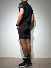 이미지를 갤러리 뷰어에 로드 , 半袖モックネック カットソー シェルタリングドライ NEON GREEN LOGO/BLACK