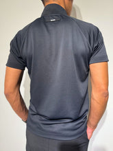 画像をギャラリービューアに読み込む, ハーフジップ カノコ半袖モックネック 3D LOGO/BLACK