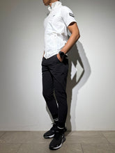 画像をギャラリービューアに読み込む, ハーフジップ カノコ半袖モックネック 3D LOGO/WHITE