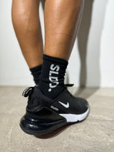 이미지를 갤러리 뷰어에 로드 , SIDE LOGO ミドルソックス/BLACK(MENS)