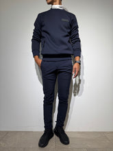 画像をギャラリービューアに読み込む, 裏起毛プライムフレックス サテンラインパンツ/DARK NAVY