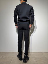 画像をギャラリービューアに読み込む, 裏起毛プライムフレックス サテンラインパンツ/BLACK