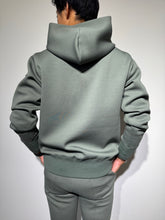 画像をギャラリービューアに読み込む, ライト ダブルニットフーディー SIDE 3D SHADOW LOGO/OLIVE GREEN (UNISEX)