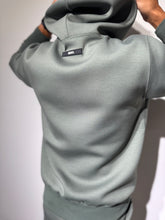 画像をギャラリービューアに読み込む, ライト ダブルニットフーディー SIDE 3D SHADOW LOGO/OLIVE GREEN (UNISEX)