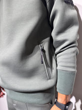 画像をギャラリービューアに読み込む, ライト ダブルニットフーディー SIDE 3D SHADOW LOGO/OLIVE GREEN (UNISEX)