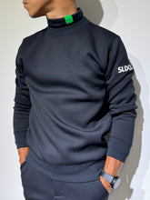 이미지를 갤러리 뷰어에 로드 , SLDO. × AddElm 裏起毛ストレッチハイネックロングスリーブTシャツ / NEON GREEN LOGO (UNISEX)