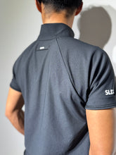 画像をギャラリービューアに読み込む, ハーフジップ 半袖モックネック カットソー ZIP LOGO/BLACK