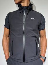 画像をギャラリービューアに読み込む, ハーフジップ 半袖モックネック カットソー ZIP LOGO/BLACK