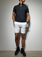 画像をギャラリービューアに読み込む, ハーフジップ 半袖モックネック カットソー ZIP LOGO/BLACK