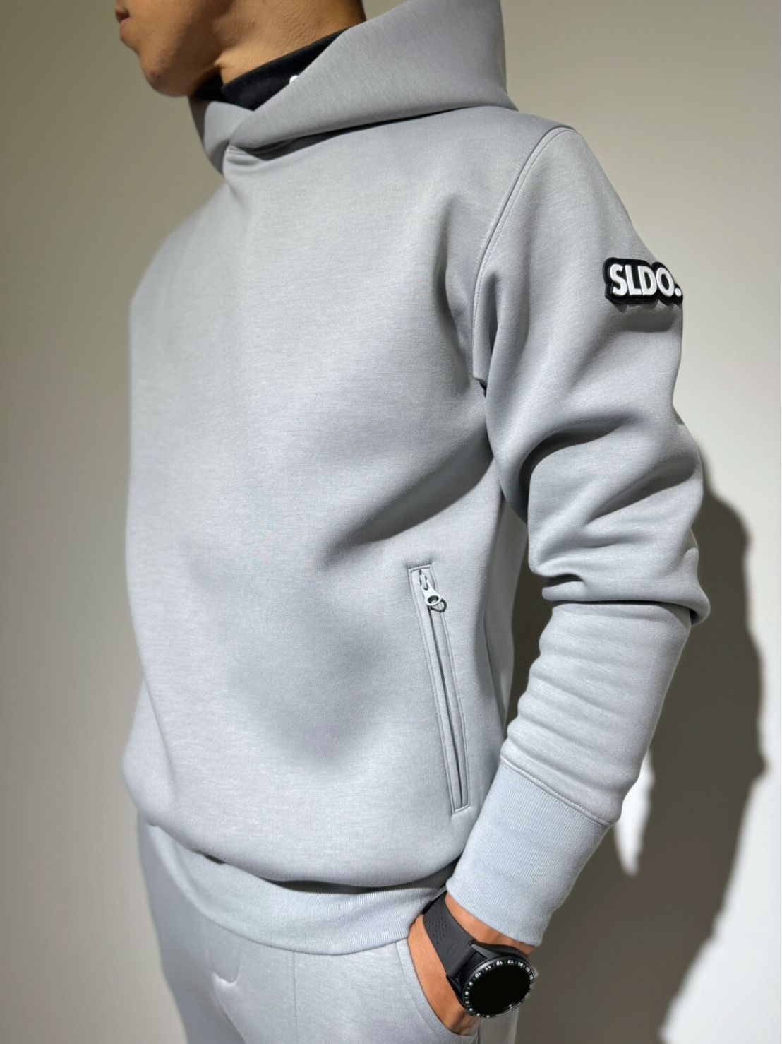 新品未開封完売品 SLDO ライトダブルニットフーディー ライト ダブルニットフーディー/BLACK (UNISEX) – SLDO.