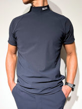 이미지를 갤러리 뷰어에 로드 , 半袖モックネック カットソー シェルタリングドライ NEW STD LOGO/DARK NAVY
