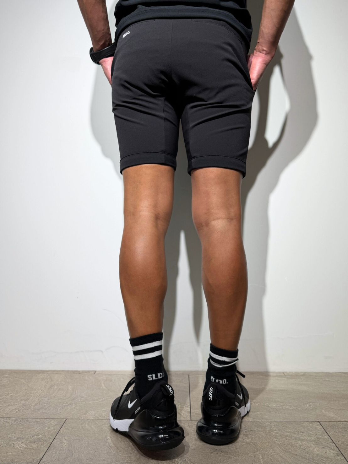 シェルタリングドライピケ 4WAY STRETCH ハーフパンツ BACK LOGO/MATTE