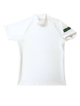 이미지를 갤러리 뷰어에 로드 , 半袖モックネック カットソー シェルタリングドライ NEON GREEN LOGO/WHITE
