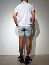 이미지를 갤러리 뷰어에 로드 , CODURA(R) NYLON 4WAY STRETCH ハーフパンツ  FRONT BACK ZIP LOGO/ICE GRAY
