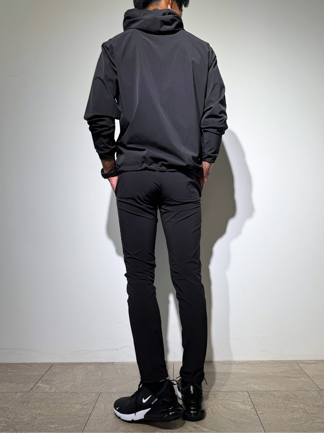 撥水サンシェイド LIGHT NYLON SLDO. 4WAY STRETCH パンツ/MATTE BLACK
