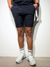 画像をギャラリービューアに読み込む, シェルタリングドライピケ 4WAY STRETCH ハーフパンツ BACK LOGO/DARK NAVY
