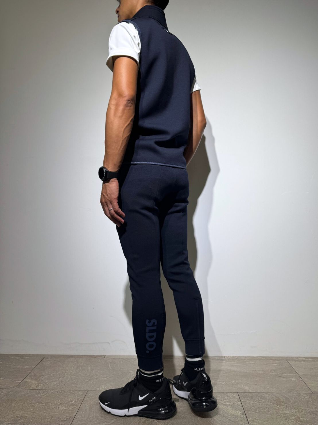 ライト ダブルニットベスト 3D SHADOW LOGO/DARK NAVY (UNISEX) – SLDO.