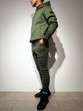 画像をギャラリービューアに読み込む, ライト ダブルニットフーディー/DARK MOSS GREEN (UNISEX)
