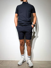 이미지를 갤러리 뷰어에 로드 , 半袖モックネック カットソー シェルタリングドライ NEW STD LOGO/DARK NAVY
